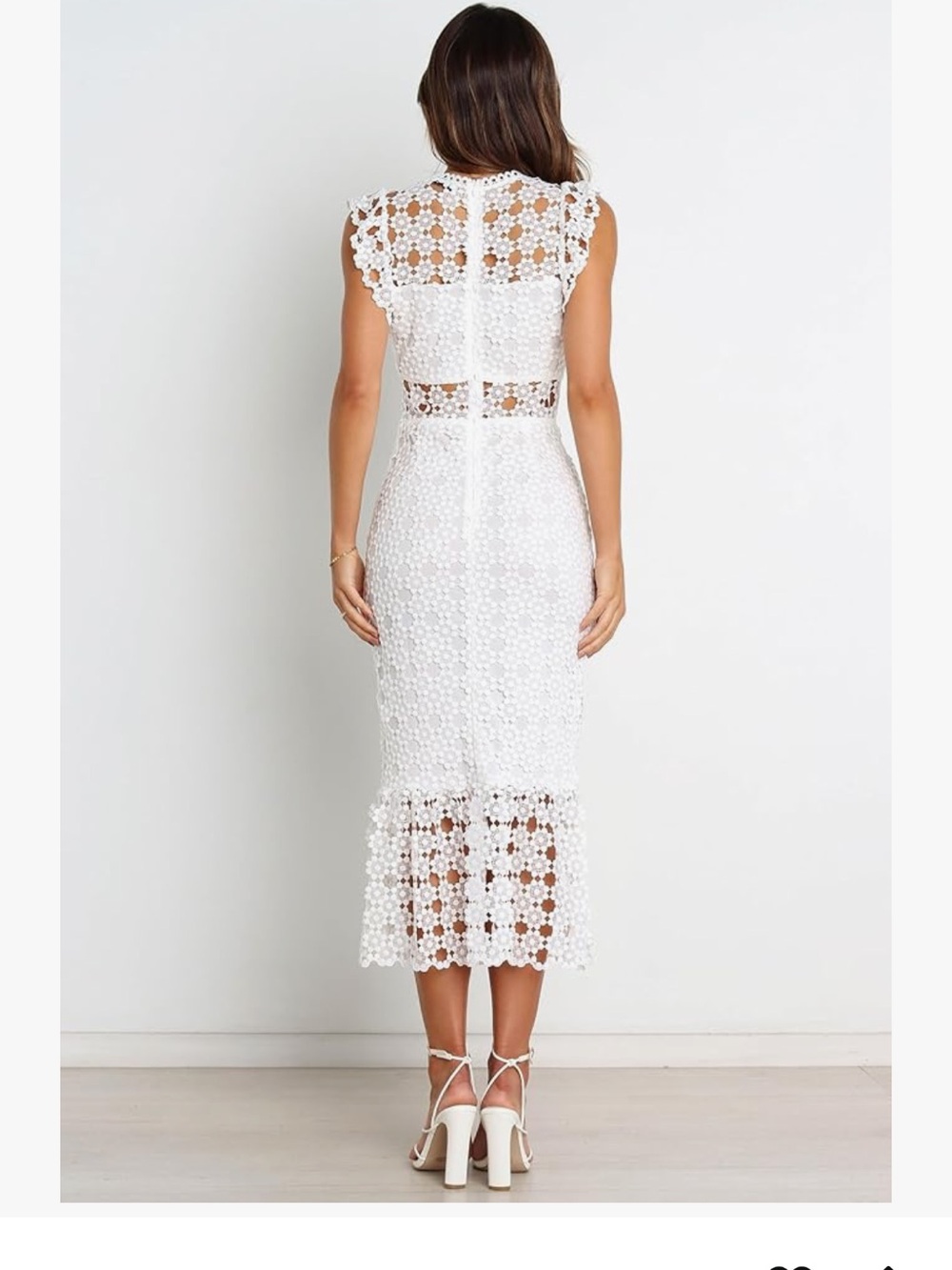 Petal & Pup White Floral Lace Midi Dress - Picture 2 of 4